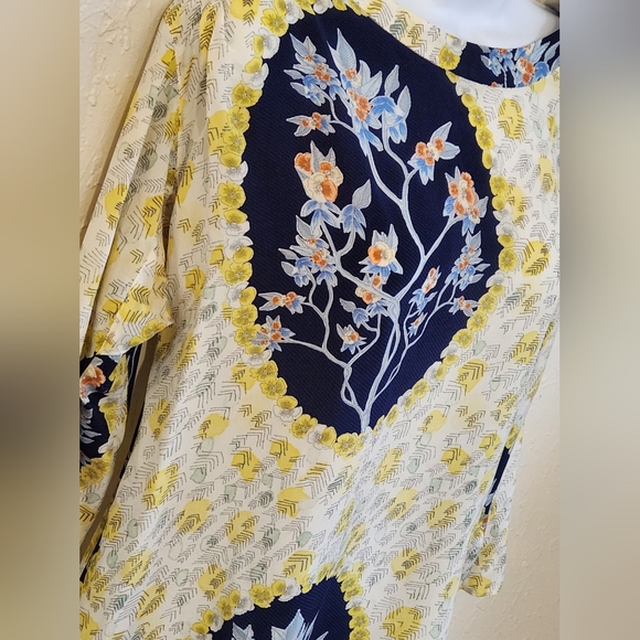 Anthropologie Chris Benz "Aunt Esther Cameo Blouse" Size 0 - Picture 4 of 9